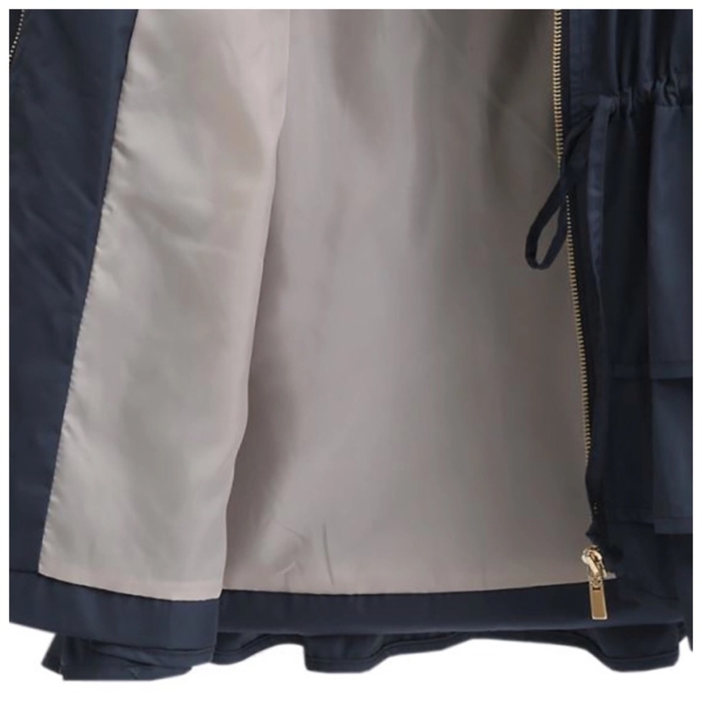 Black Silky Satin Layered Ruffle Jacket C79 - Picture 5 of 6